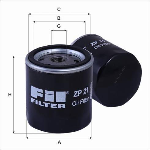 FIL Filter ZP 21 - Масляный фильтр autospares.lv