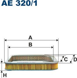 Filtron AE320/1 - Воздушный фильтр, двигатель autospares.lv