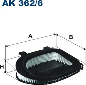 Filtron AK362/6 - Воздушный фильтр, двигатель autospares.lv