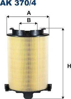 Filtron AK370/4 - Воздушный фильтр, двигатель autospares.lv