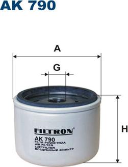 Filtron AK790 - Воздушный фильтр, двигатель autospares.lv