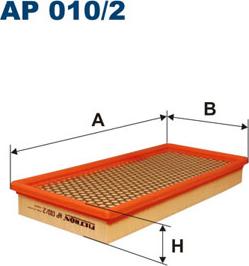 Filtron AP010/2 - Воздушный фильтр, двигатель autospares.lv