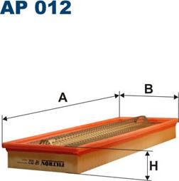 Filtron AP012 - Воздушный фильтр, двигатель autospares.lv