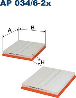 Filtron AP034/6-2x - Воздушный фильтр, двигатель autospares.lv