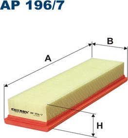 Filtron AP196/7 - Воздушный фильтр, двигатель autospares.lv