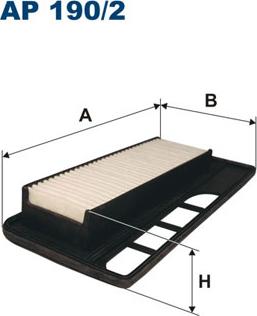 Filtron AP190/2 - Воздушный фильтр, двигатель autospares.lv