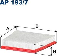 Filtron AP 193/7 - Воздушный фильтр, двигатель autospares.lv