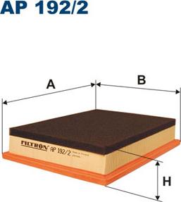 Filtron AP192/2 - Воздушный фильтр, двигатель autospares.lv