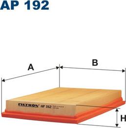 Filtron AP192 - Воздушный фильтр, двигатель autospares.lv