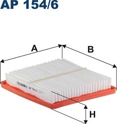 Filtron AP 154/6 - Воздушный фильтр, двигатель autospares.lv