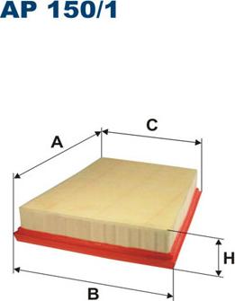 Filtron AP150/1 - Воздушный фильтр, двигатель autospares.lv