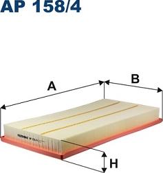 Filtron AP 158/4 - Воздушный фильтр, двигатель autospares.lv