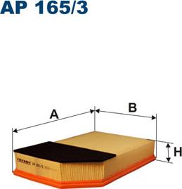 Filtron AP165/3 - Воздушный фильтр, двигатель autospares.lv