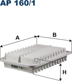 Filtron AP160/1 - Воздушный фильтр, двигатель autospares.lv