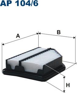 Filtron AP104/6 - Воздушный фильтр, двигатель autospares.lv