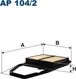 Filtron AP104/2 - Воздушный фильтр, двигатель autospares.lv