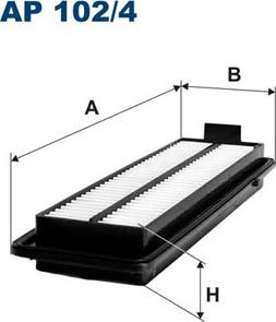 Filtron AP102/4 - Воздушный фильтр, двигатель autospares.lv