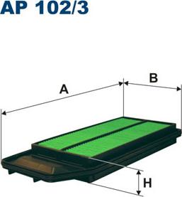 Filtron AP102/3 - Воздушный фильтр, двигатель autospares.lv