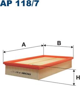 Filtron AP118/7 - Воздушный фильтр, двигатель autospares.lv