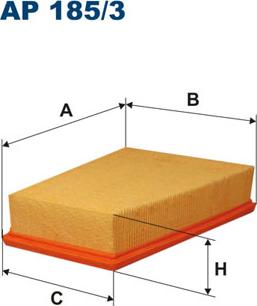 Filtron AP185/3 - Воздушный фильтр, двигатель autospares.lv