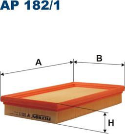 Filtron AP182/1 - Воздушный фильтр, двигатель autospares.lv