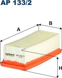 Filtron AP133/2 - Воздушный фильтр, двигатель autospares.lv