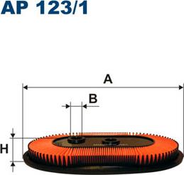 Filtron AP123/1 - Воздушный фильтр, двигатель autospares.lv