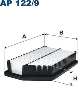 Filtron AP122/9 - Воздушный фильтр, двигатель autospares.lv