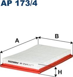 Filtron AP173/4 - Воздушный фильтр, двигатель autospares.lv