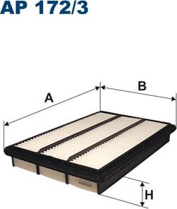 Filtron AP172/3 - Воздушный фильтр, двигатель autospares.lv