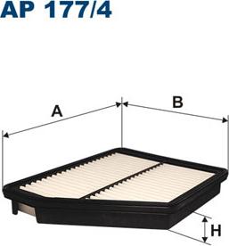 Filtron AP177/4 - Воздушный фильтр, двигатель autospares.lv