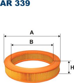 Filtron AR339 - Воздушный фильтр, двигатель autospares.lv