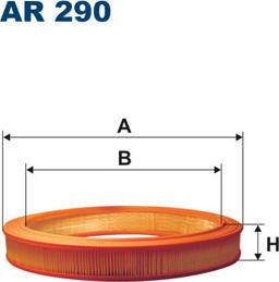 Filtron AR290 - Воздушный фильтр, двигатель autospares.lv