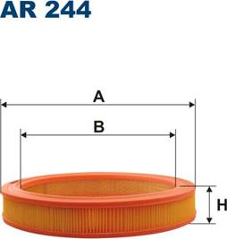 Filtron AR244 - Воздушный фильтр, двигатель autospares.lv