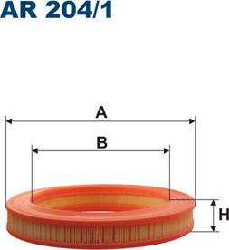 Filtron AR204/1 - Воздушный фильтр, двигатель autospares.lv