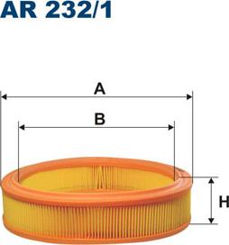 Filtron AR232/1 - Воздушный фильтр, двигатель autospares.lv