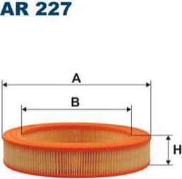 Filtron AR227/1 - Воздушный фильтр, двигатель autospares.lv