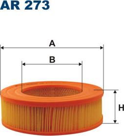 Filtron AR273 - Воздушный фильтр, двигатель autospares.lv