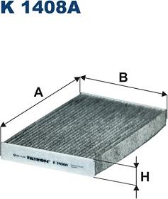 Filtron K 1408A - Фильтр воздуха в салоне autospares.lv