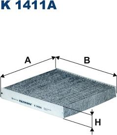 Filtron K 1411A - Фильтр воздуха в салоне autospares.lv