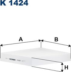 Filtron K 1424 - Фильтр воздуха в салоне autospares.lv