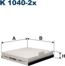 Filtron K1040-2x - Фильтр воздуха в салоне autospares.lv