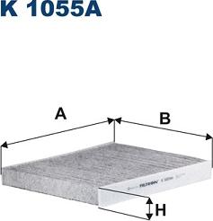 Filtron K 1055A - Фильтр воздуха в салоне autospares.lv