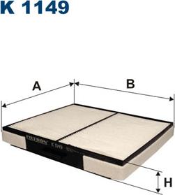 Filtron K1149 - Фильтр воздуха в салоне autospares.lv