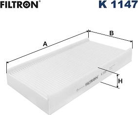 Filtron K 1147 - Фильтр воздуха в салоне autospares.lv