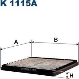 Filtron K1115A - Фильтр воздуха в салоне autospares.lv