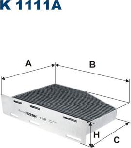 Filtron K1111A - Фильтр воздуха в салоне autospares.lv