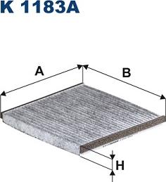 Filtron K1183A - Фильтр воздуха в салоне autospares.lv