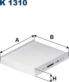 Filtron K1310 - Фильтр воздуха в салоне autospares.lv