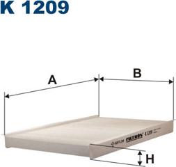 Filtron K1209 - Фильтр воздуха в салоне autospares.lv